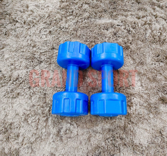 2 دامبلز بلاستيك 4ك - جراند سبورت