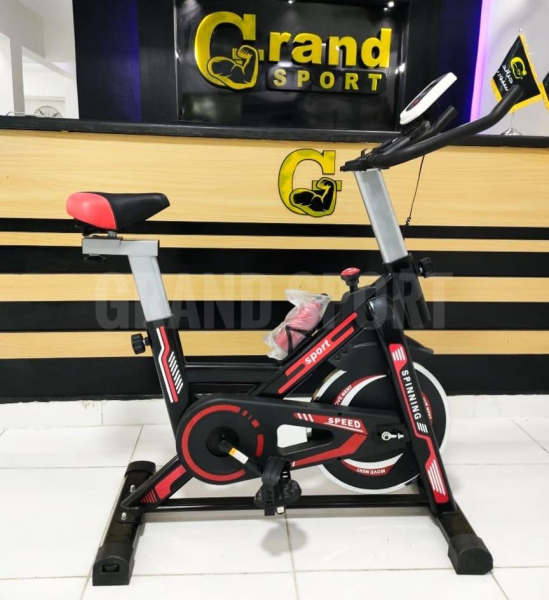 عجلة اسبيننج أسود/ أحمر 250ك - جراند سبورت